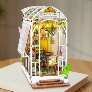 Model Illinois constituent Building for Adults, Bookshelf Decoration, Miniature DIY Book Nook Kit Garden Shed, DIY Booknook Diorama Bookend Model Kit 3D Puzzle Made of Wood Booknook Miniature House Model Kit, Diorama 