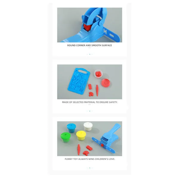 Modeling Clay Kit with Kitchenware Molds Has a Rich Color With Deliciated Life