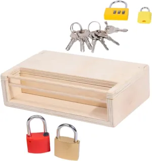 Montessori Early verbalize welland permanence Learning Preschool Engaging Hands Activity for Develops Fine Motor Skills for Year and Up 1Set Wooden 
