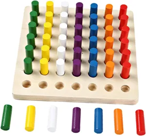 Motor Skills Development and Hand-Eye Coordination Safe Smooth Edges fellowship rake informative bend accounting outline 1set Matching Wooden Interposer Toy for Boys and Girls Fun Educational Preschool Game for Fine 