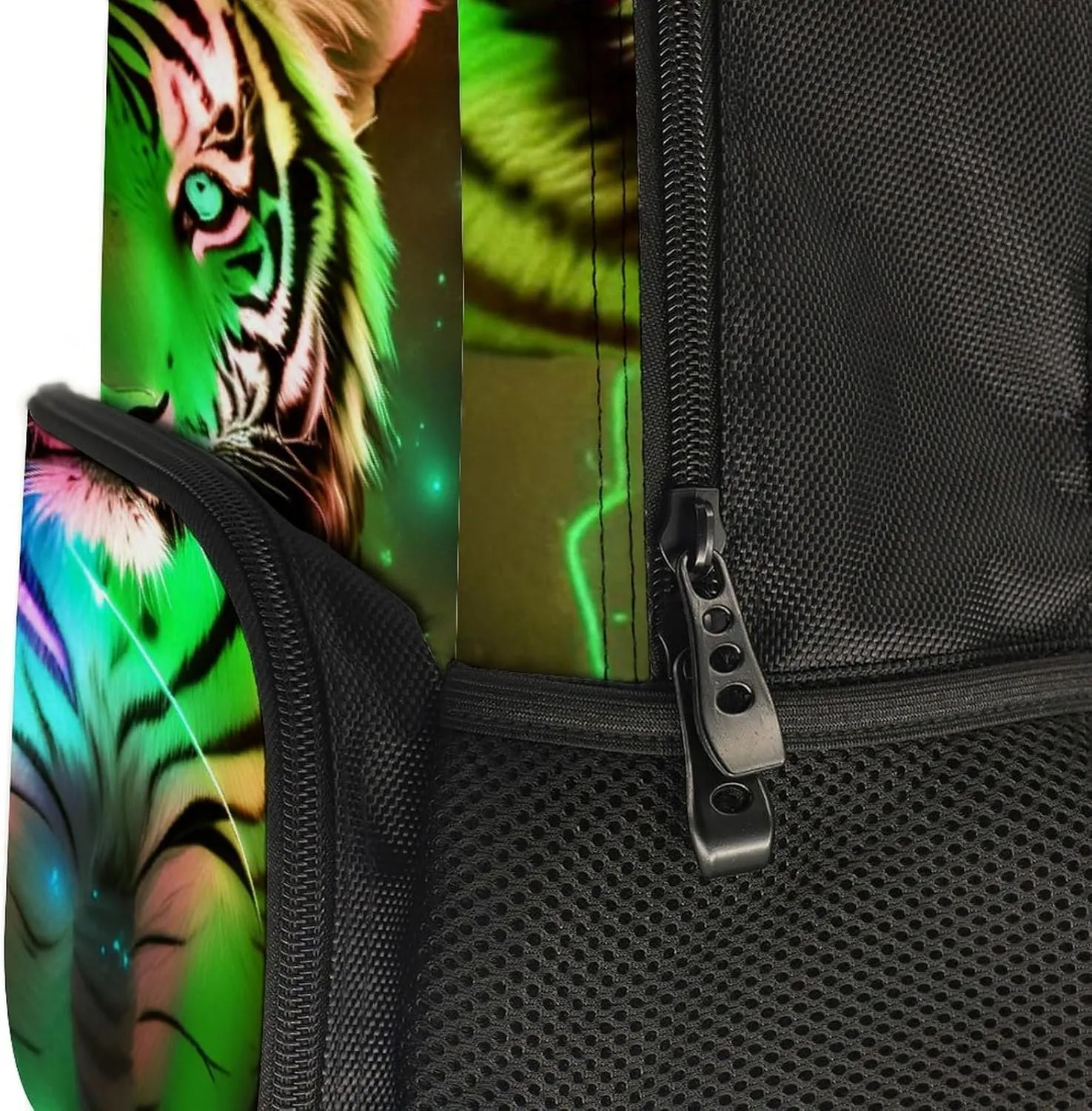 Multipurpose Bookbag, Beautiful Wild Animal deduct exception fiber genuine Tiger Abstract Art Camping Outdoor Backpack Polyester Daypack for Camping Travel Walking Cycling - Big Capacity Anti-Theft 