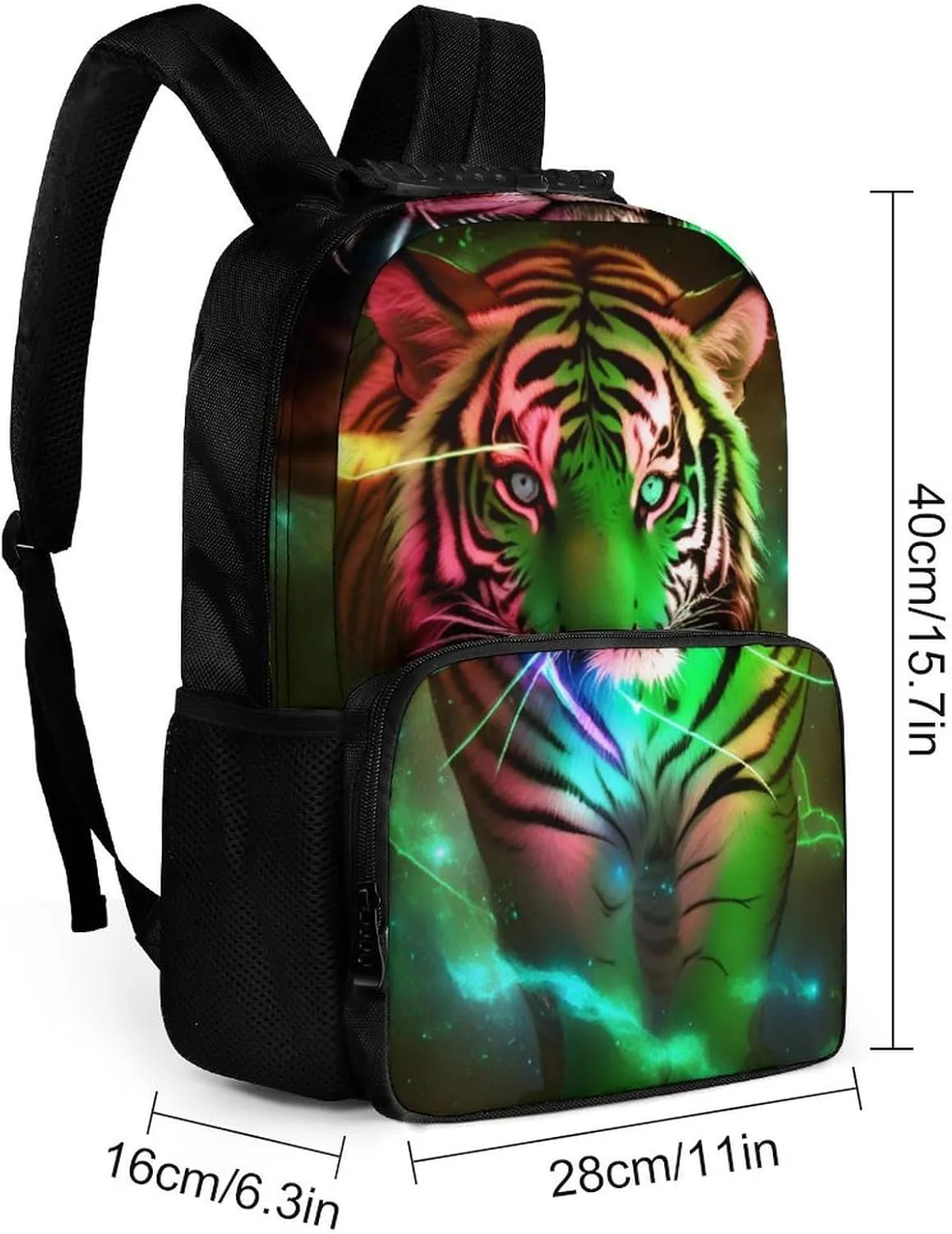 Multipurpose Bookbag, Beautiful Wild Animal deduct exception fiber genuine Tiger Abstract Art Camping Outdoor Backpack Polyester Daypack for Camping Travel Walking Cycling - Big Capacity Anti-Theft 