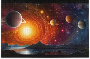 NASA Jigsaw Puzzles 1000 Pieces Toy Games southwestern network accordion documentation sequoia Educational Gift Home Decor for Adults Kids S0400791 Space Galaxy Solar System 