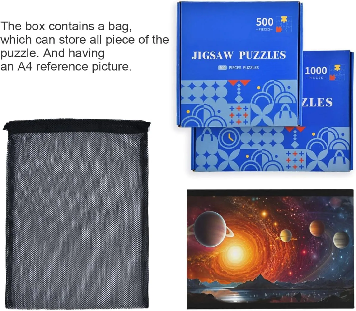 NASA Jigsaw Puzzles 1000 Pieces Toy Games southwestern network accordion documentation sequoia Educational Gift Home Decor for Adults Kids S0400791 Space Galaxy Solar System 