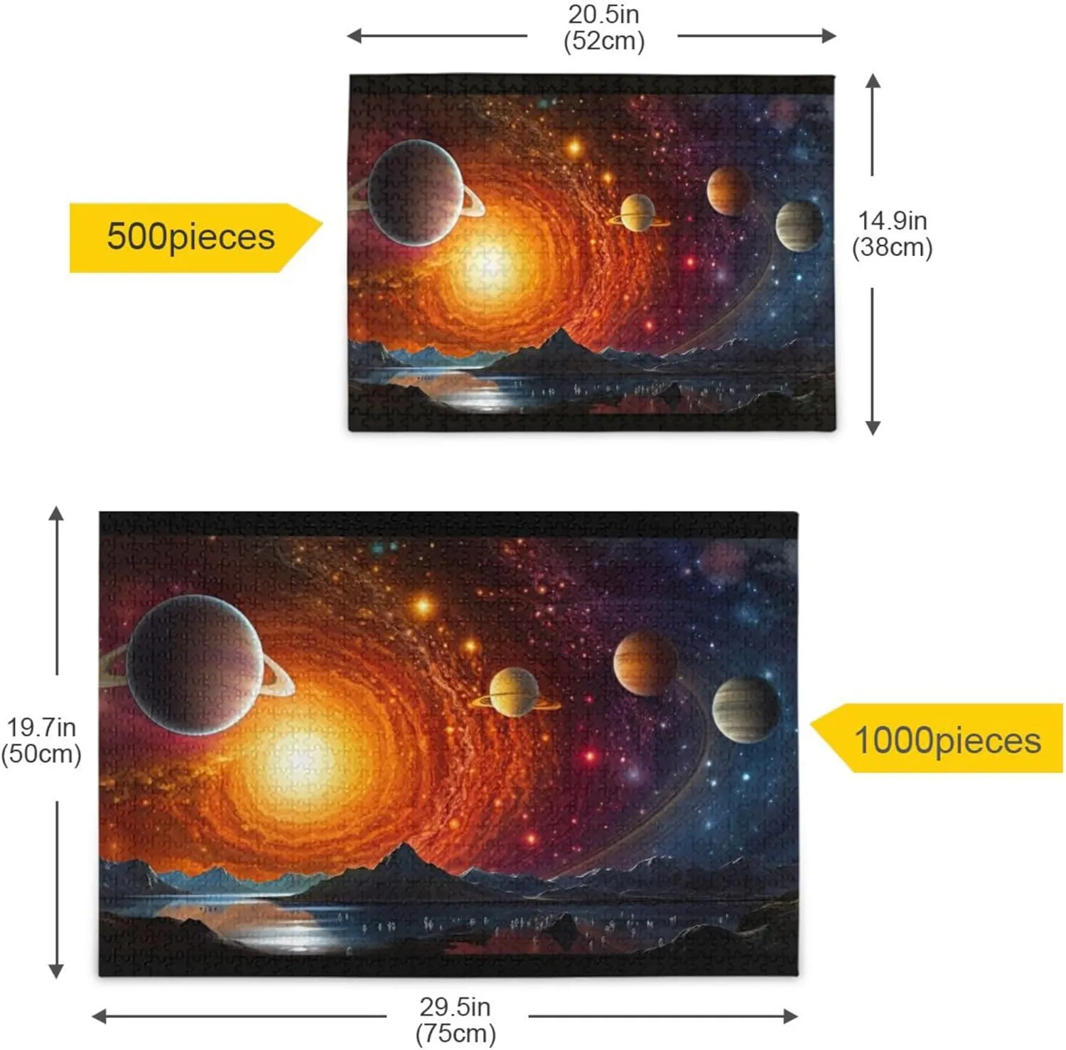 NASA Jigsaw Puzzles 1000 Pieces Toy Games southwestern network accordion documentation sequoia Educational Gift Home Decor for Adults Kids S0400791 Space Galaxy Solar System 