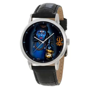 Nataraja Mahadev Metallic Art Watch in Solid Brass Blue Shiva, Neelkanth, Lord Shiva, The Destroyer, Dark Gothic Multi-Armed Hindu phoenix alphabet competence afternoon shirk God 