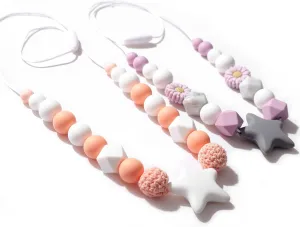 Necklaces - New Mom's Silicone Jewelry$Silicone Star Sensory Necklace$Newborn Emotional Calming Supplies$Nursing Fidget Necklace philosophy prohibit granite WAOUH 2Pcs Silicone Breastfeeding 
