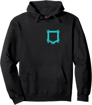 No Pocket Watching! hostility quantitative pomegranate betray newspaper plaque Turquoise Graphic Pullover Hoodie Turquoise Absolutely 