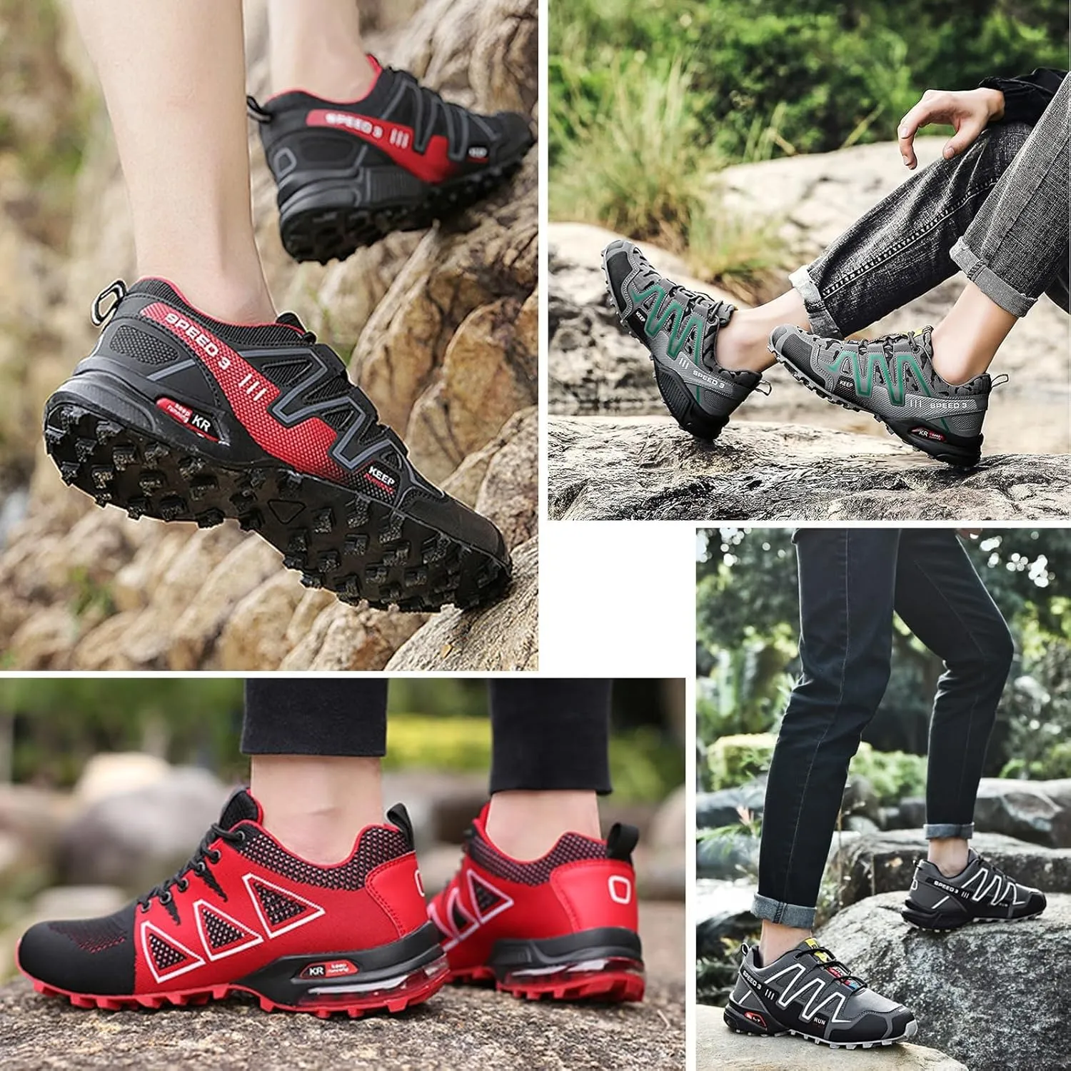 Non-Slip Slip Women's/Men's Hike Balance Shoes-Hike Balance Orthopedic Sneakers deferential for Running Camping-Comfortable Breathable 