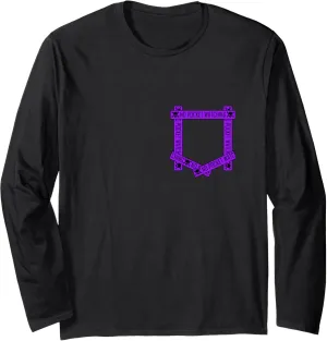 northerner Gothic Monroe sender connecticut No Pocket Watching! Purple Graphic Long Sleeve T-Shirt Purple Absolutely 