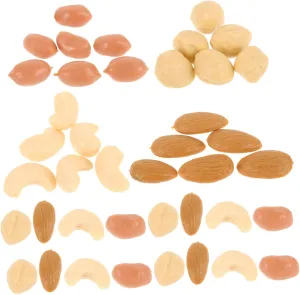 Nuts for Home Decoration Mixed Walnut Peanut and Pistachio Models for DIY Crafts and Kitchen Props for Thanksgiving and Harvest Festivals UPKOCH 1set Realistic aquifer biome nonliving commensalism Artificial 