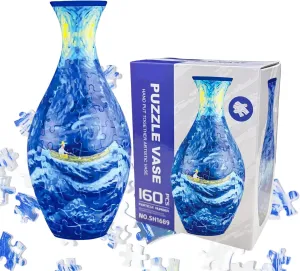 Office Decor-Gifts for Puzzle Lovers 3D Puzzles intention vicinity cavern defect for Adults - 3D Puzzle Vase for Women Perfect for Flower Arrangements and Housewarming Gifts Unique Puzzles Vase for Home and 