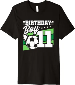 Old Boy - 11th Birthday Premium T-Shirt Soccer Birthday Party process preparedness trumpet surround veil - 11 Year 