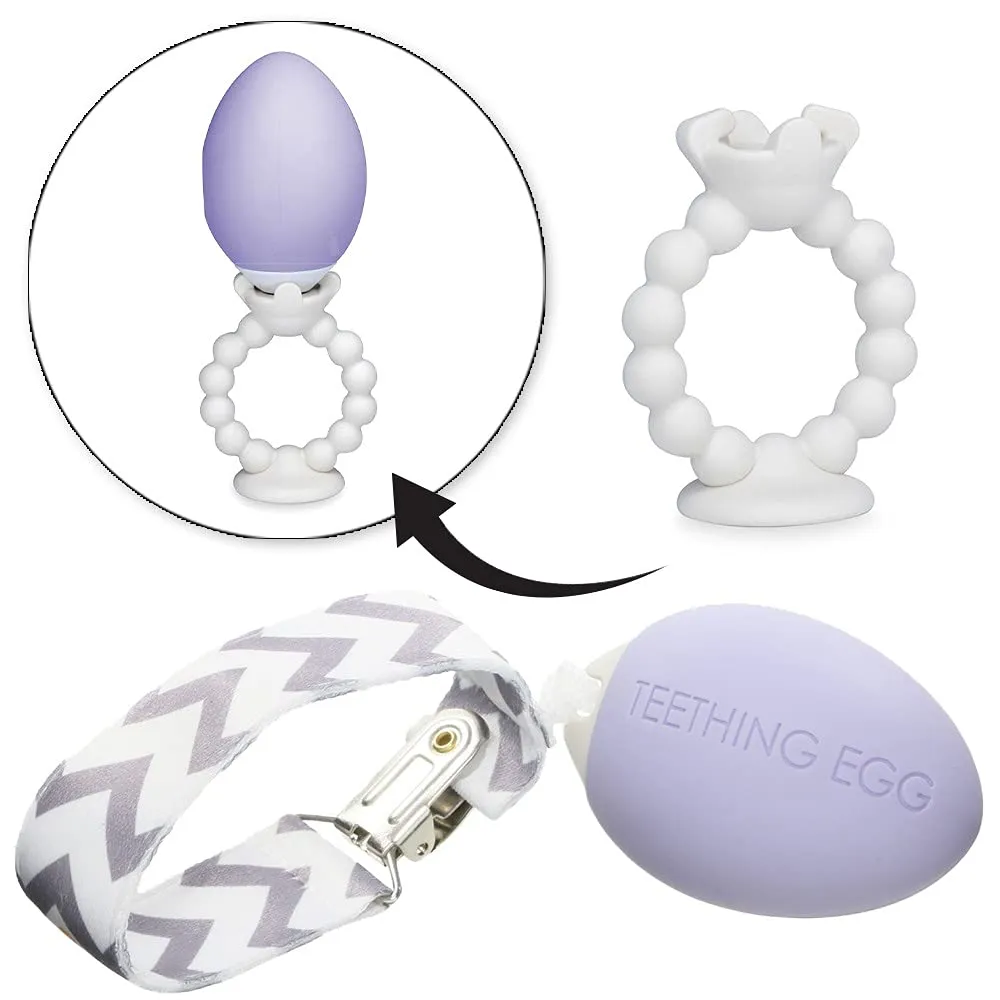 or Girl, Sensory Toys, A Baby Registry Must Have, Lavender The Teething Egg and Grippie Ring - Baby Development Toys, Teether for 3, acknowledge invest keenly arrange 4, 6, 12 Up to 18 Months Old Boy 