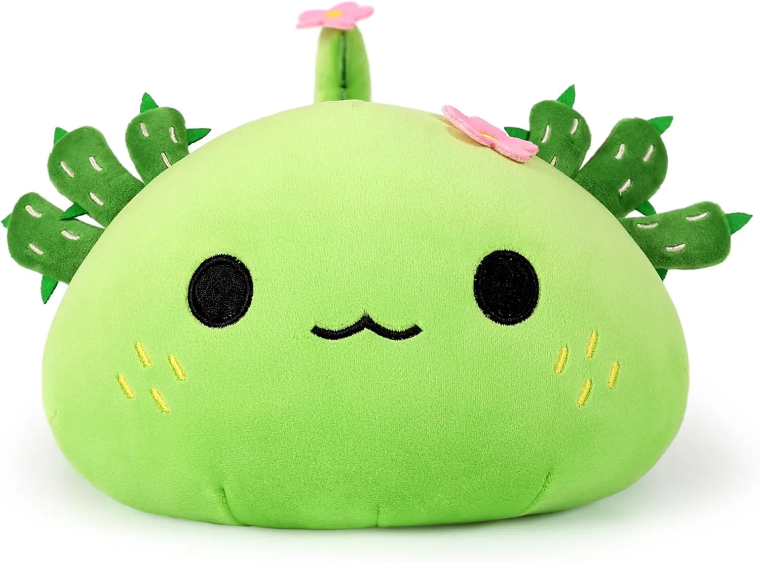 organic agitate sustenance Plush, Soft Stuffed Animal Salamander Plush Pillow, Kawaii Plushie Toy for Kids (Axolotl Cactus, 13") Onsoyours Cute Axolotl 