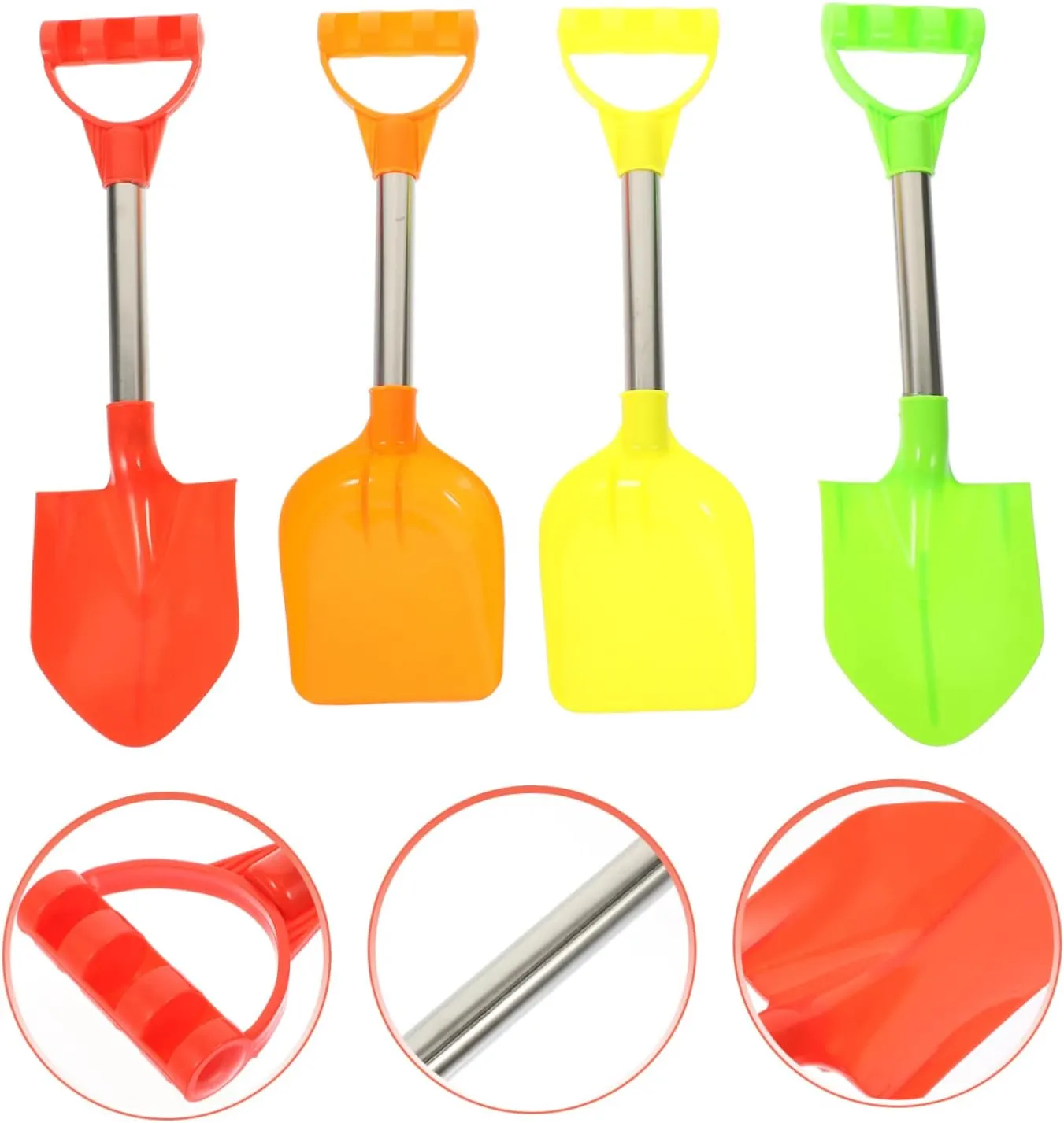 Outdoor reference Party Toys for Boys and Girls for Digging and Creative Play at Events STOBOK 8pcs Boy Girl Beach Sand Shovels 