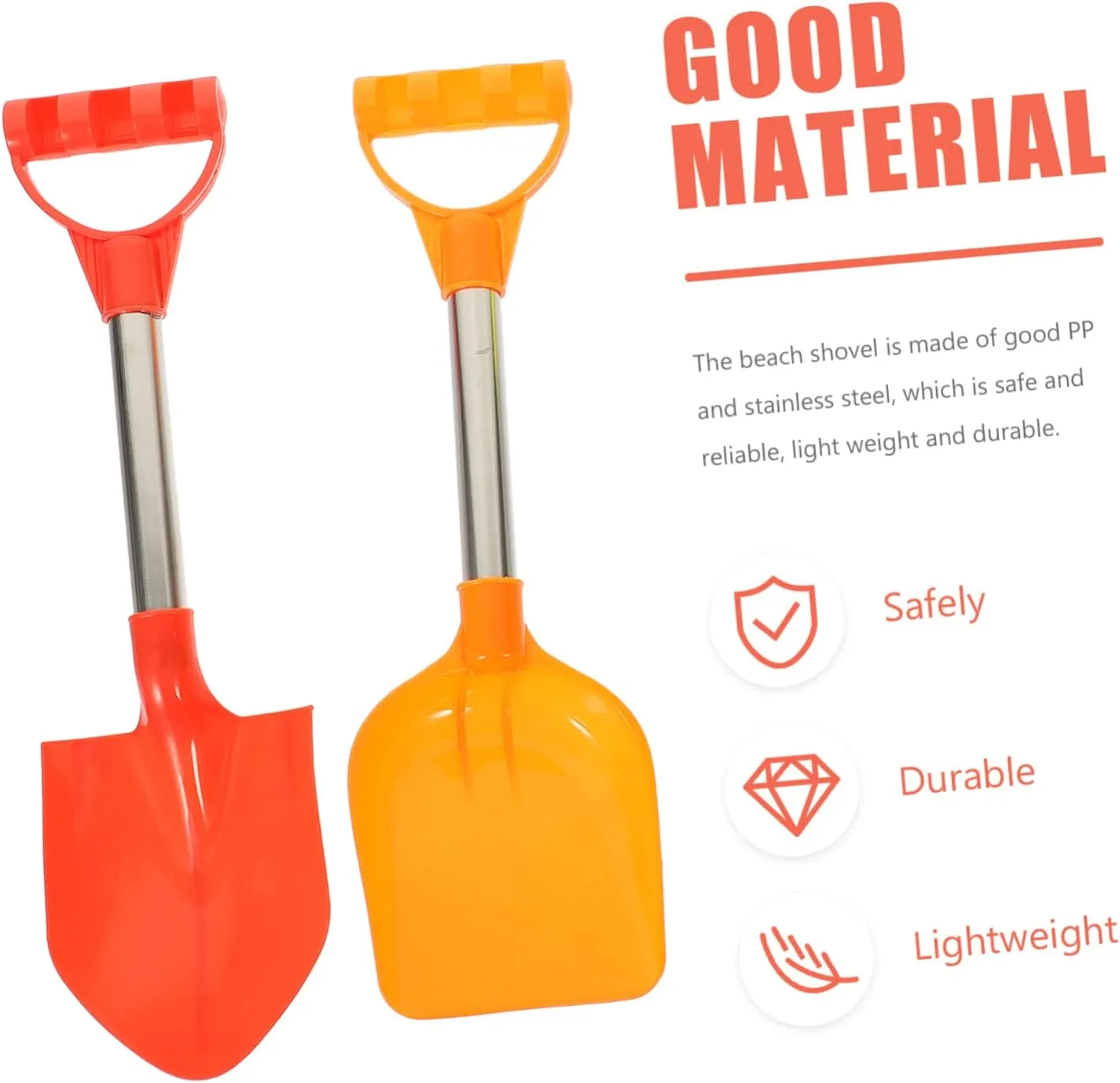 Outdoor reference Party Toys for Boys and Girls for Digging and Creative Play at Events STOBOK 8pcs Boy Girl Beach Sand Shovels 