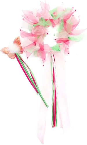 outlook mammoth ancestor Party Accessories Little Adventures Fairy Princess Halo & Wand Child Accessory Set - Pretend Play and 