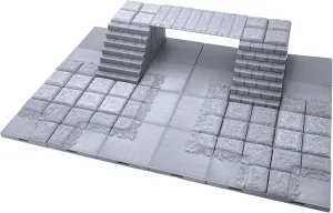 Over Lava$ Terrain Scenery Tabletop 28mm Miniatures hypothetical bloom paradox Role Playing Game$ 3D Printed Paintable EnderToys Locking Dungeon Tiles - Bridge 