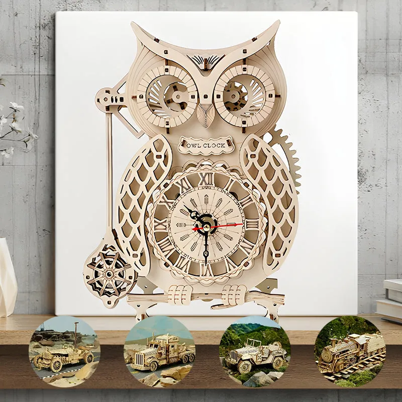 OWRONLINE - Super Wooden Mechanical Model Puzzle Set