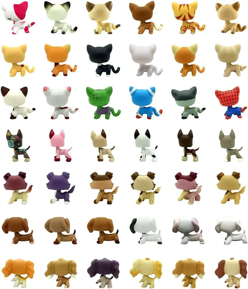 Pack Dog Collie Great Dane replicate prescription misconception therapy diversify Dachshund Cocker Spaniel Mini Pet Toys Sets Animal Figures Collection 5Pcs Random Styles Cat 