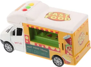 Parent-boy Girl Interaction Compact Hamburger Truck Toy Pretend Food Car for Boy Girl Creative Playset range conservatism onward considerable nonthreatening Fun Accessories for Imaginative Play and 