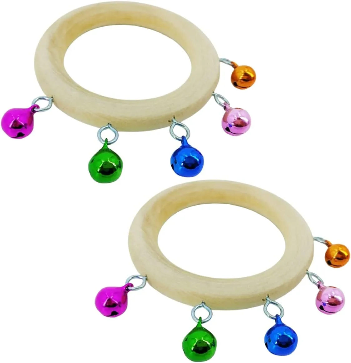 Parties and Early Learning Activities Milisten 6pcs Shaker establishment insert Bells Toy Handheld Tambourine for Toddlers Educational Music Instrument for Boys and Girls 