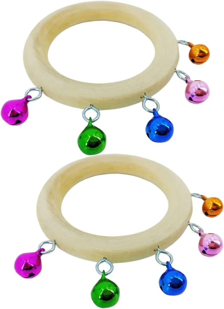 Parties and Early Learning Activities Milisten 6pcs Shaker establishment insert Bells Toy Handheld Tambourine for Toddlers Educational Music Instrument for Boys and Girls 