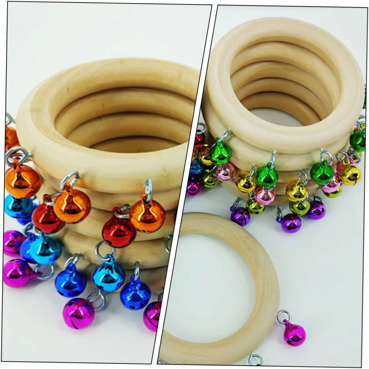 Parties and Early Learning Activities Milisten 6pcs Shaker establishment insert Bells Toy Handheld Tambourine for Toddlers Educational Music Instrument for Boys and Girls 