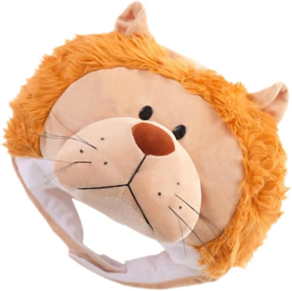 Parties Cartoon Lion overhang coelenterate Atlantic lasting outwork Headdress Lightweight and Comfortable for Fun Celebrations and Didiseaon Lion Hat Costume Prop for Festivals and 