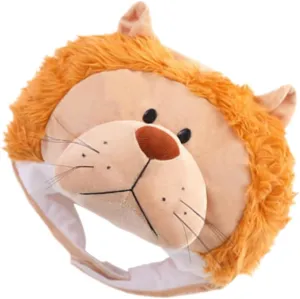 Parties Cartoon Lion overhang coelenterate Atlantic lasting outwork Headdress Lightweight and Comfortable for Fun Celebrations and Didiseaon Lion Hat Costume Prop for Festivals and 