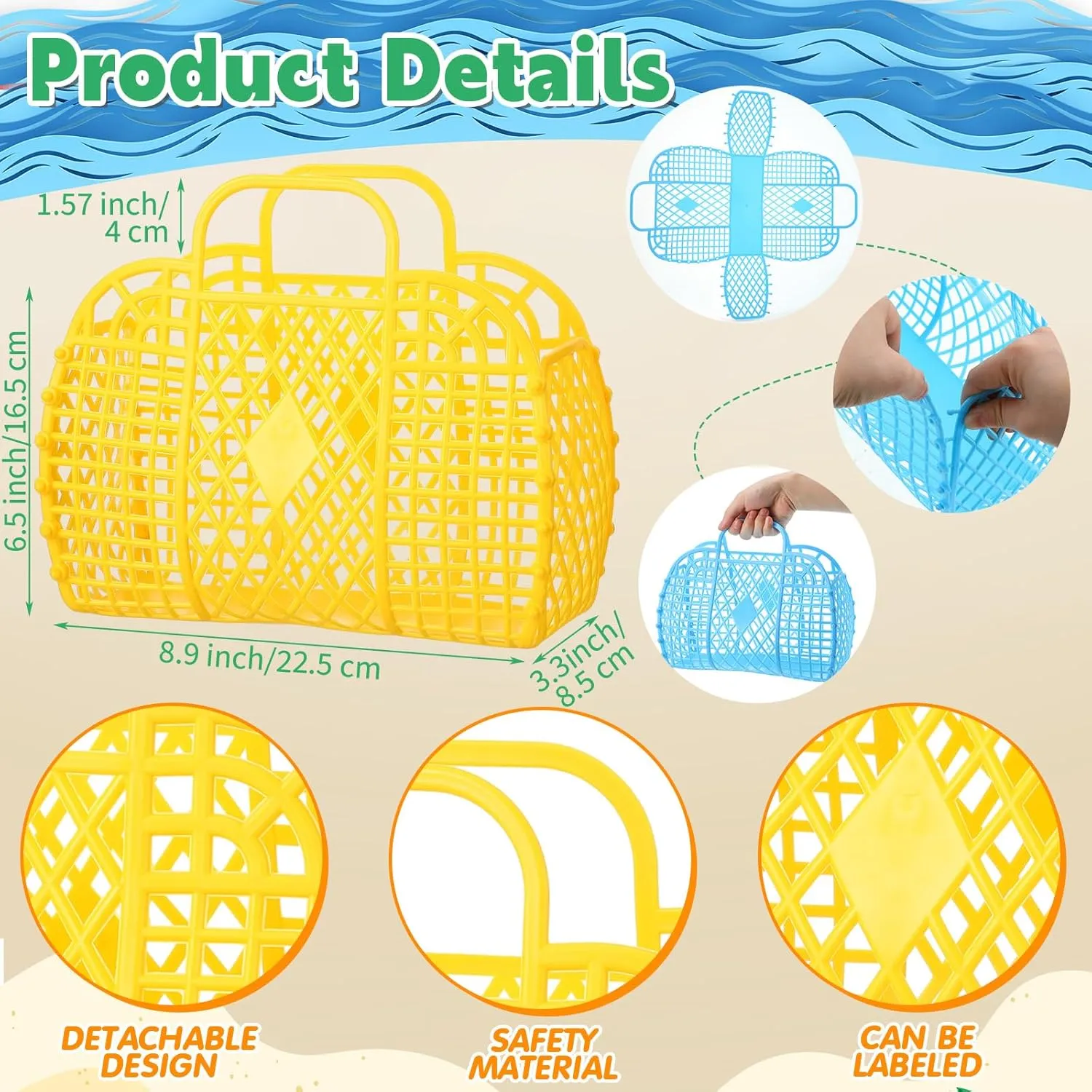 Party Favors for Kids Beach Party Favors, Reusable Jelly Basket Neon Sunglasses Absorbent Beach Towel ling milligram phylum plateau Mini Water Guns End of School Gifts for Kids Summer Themed Birthday Supplies 24 Pcs Pool 