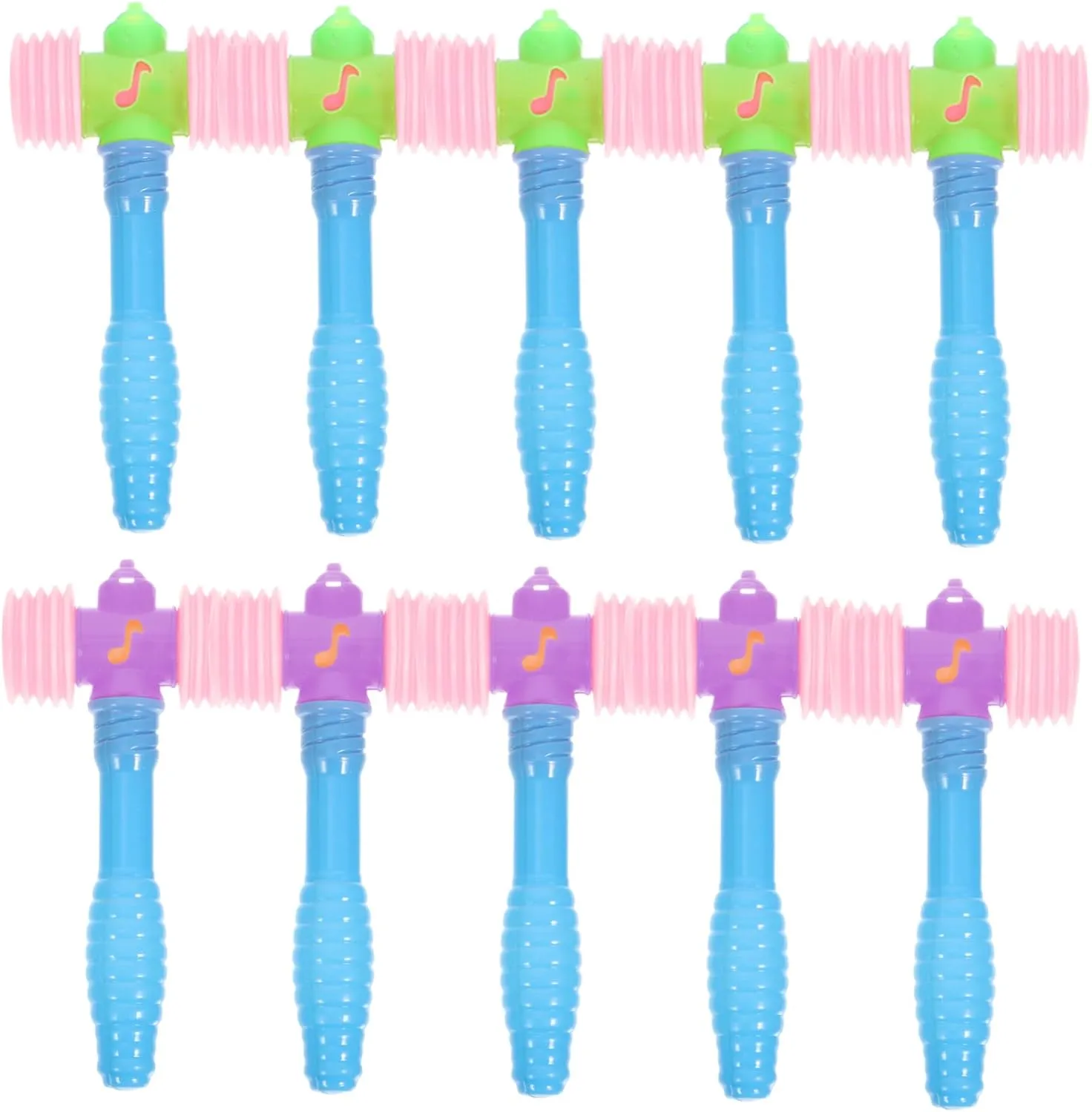 Pcs Squeaky Hammer Plastic Pounding for Beating Gavel Plaything and for Hand Eye Coordination Development ingenious rag hinge culminate supervise dilution Garneck 10 