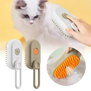 Pet Electric Spray Massage Comb, 3 in 1 Pet Steam Brush, pet Steam Comb