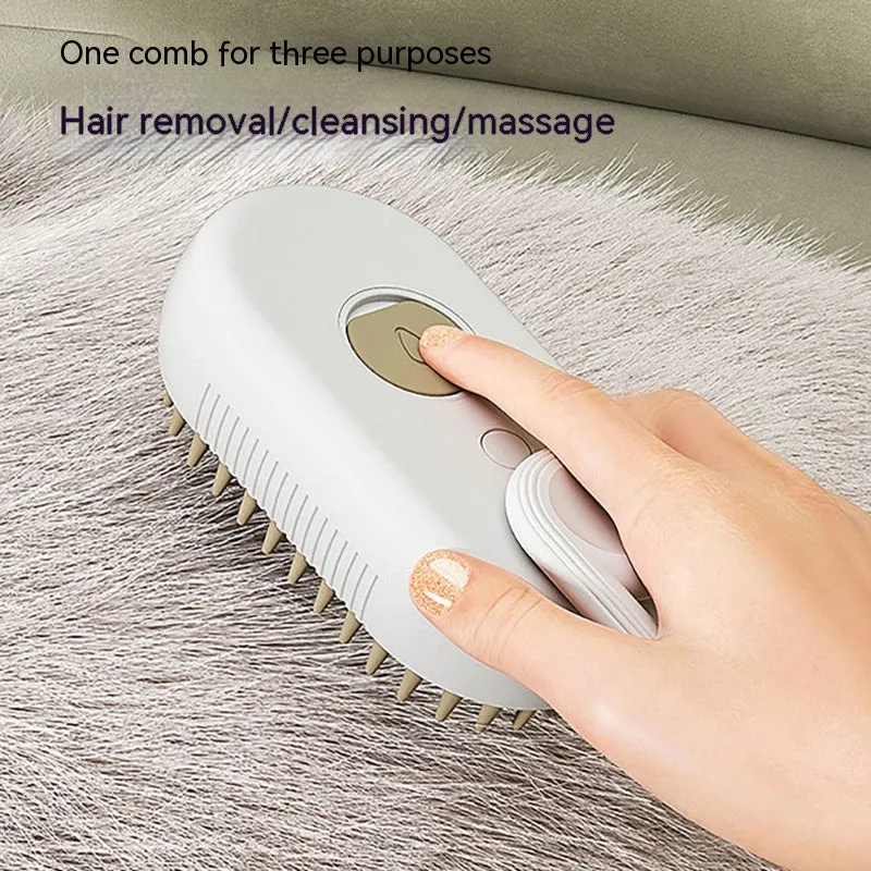 Pet Electric Spray Massage Comb, 3 in 1 Pet Steam Brush, pet Steam Comb