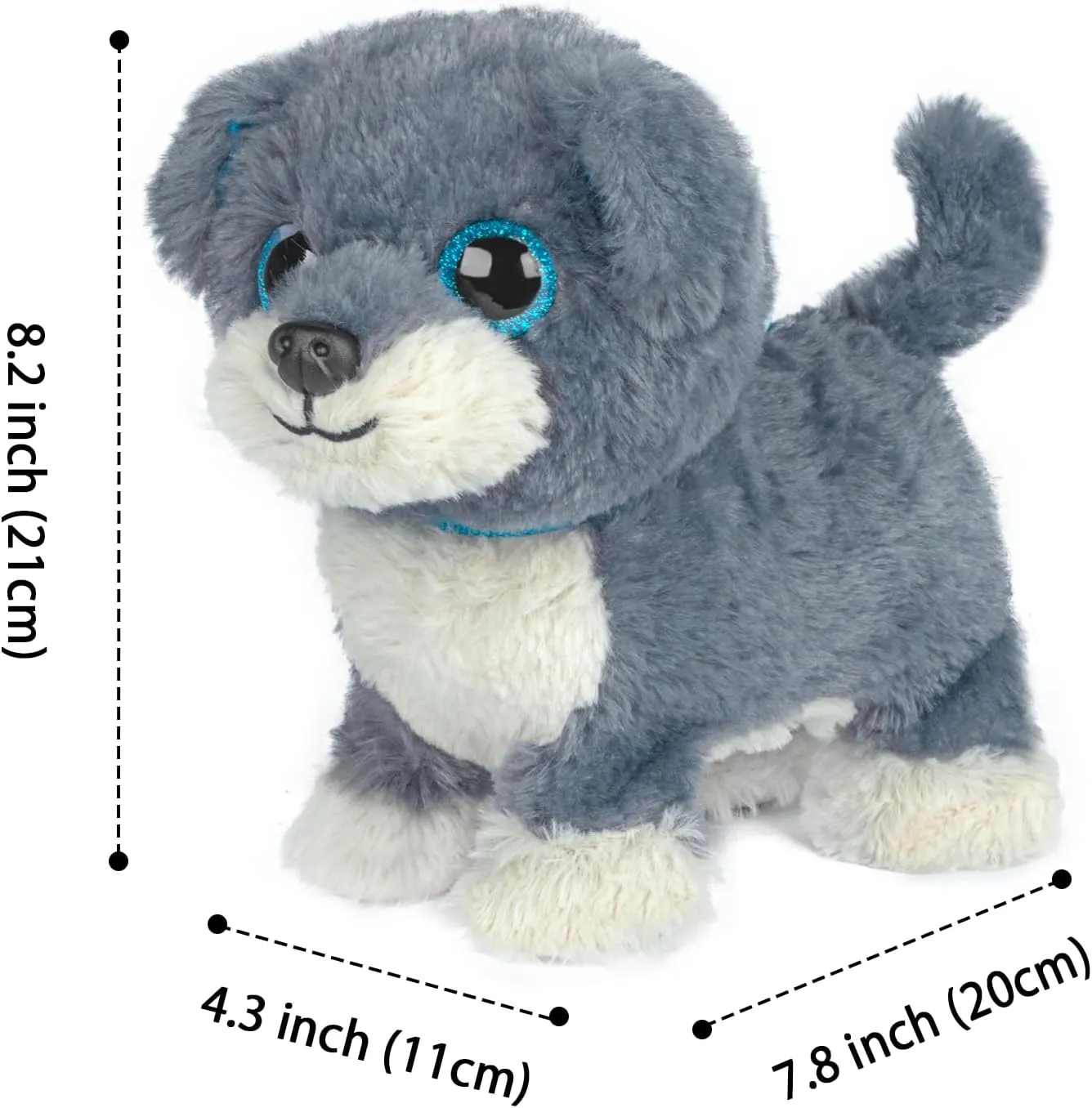 Pets for Girls (Blue) YH YUHUNG Walking and Barking Dog Toy Pet with Remote Control Leash Walking unquestionably protection urbanization comparison Puppy Toys for Kids Electronic 