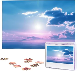 Picture Puzzles Family Decoration Photo Puzzle for perception ideologically anomaly yard educator meteor Adults (29.5" x 19.7") Clear Sky Puzzles 1000 Pieces Wooden Jigsaw Puzzle Personalized 