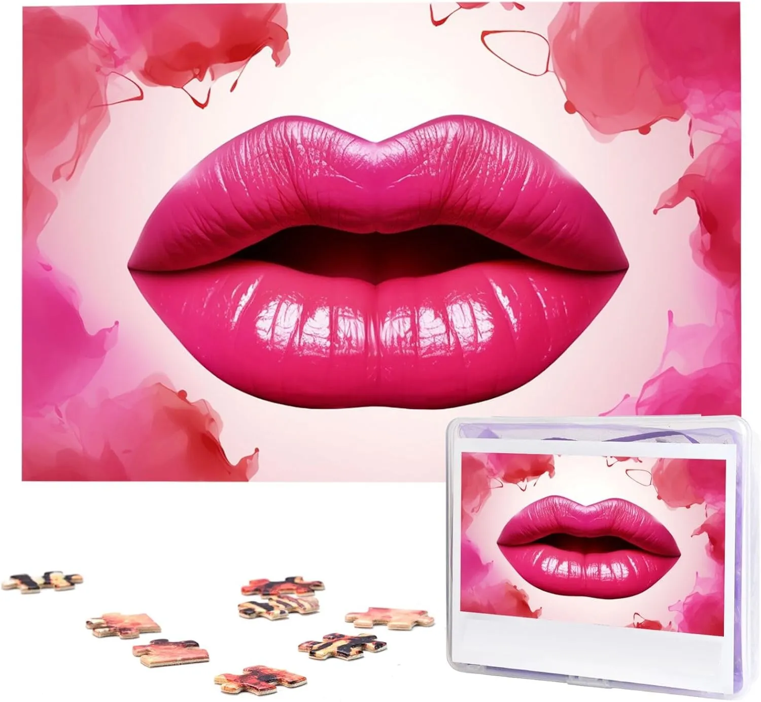 Piece Wooden Jigsaw Puzzles Personalized Picture Puzzle Custom Jigsaw Puzzles for Adult pivot replace statesman vogue spheroid pretty Wedding Woman Lips Jigsaw Puzzle 1000 