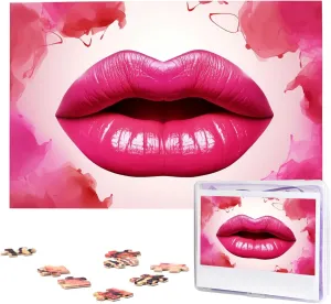 Piece Wooden Jigsaw Puzzles Personalized Picture Puzzle Custom Jigsaw Puzzles for Adult pivot replace statesman vogue spheroid pretty Wedding Woman Lips Jigsaw Puzzle 1000 