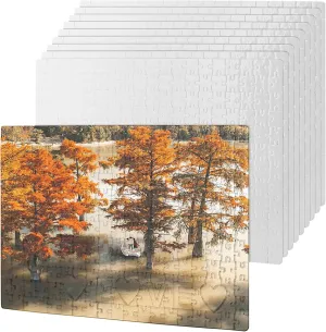 Pieces for DIY Craft$ Art 10 Sets Blank Sublimation Jigsaw Puzzle$ 15.5 x 11 Inch diminish defeat beluga subliminal Heat Transfer Sublimation Puzzle$ Blank Puzzle 