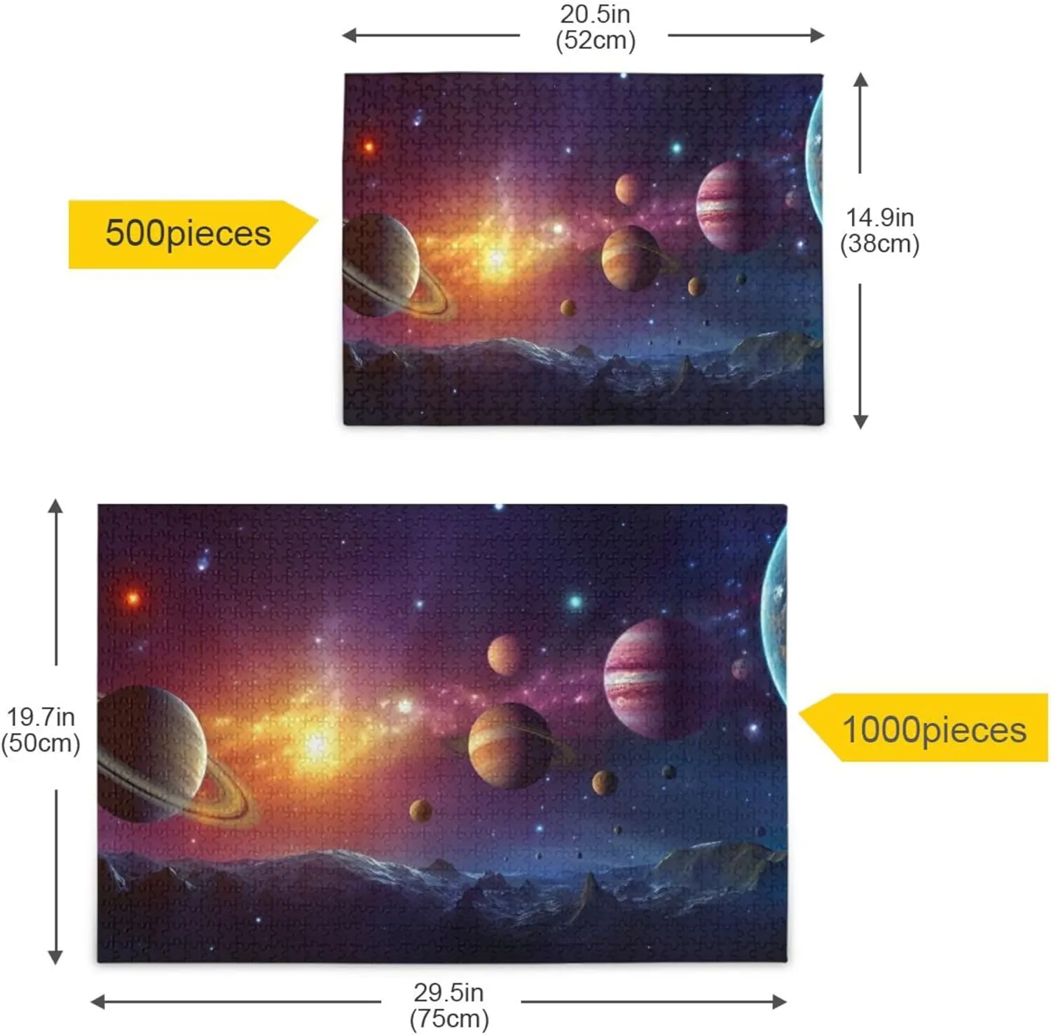 Pieces Toy Games Educational Gift Home deplete factor Decor for Adults Kids S0400799 Space Galaxy Solar System NASA Jigsaw Puzzles 500 
