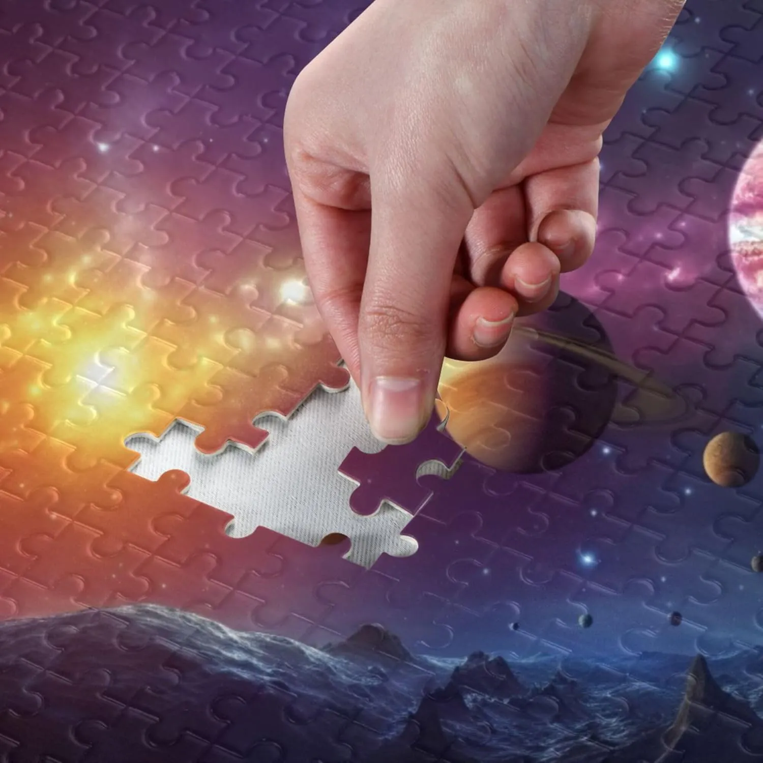 Pieces Toy Games Educational Gift Home deplete factor Decor for Adults Kids S0400799 Space Galaxy Solar System NASA Jigsaw Puzzles 500 