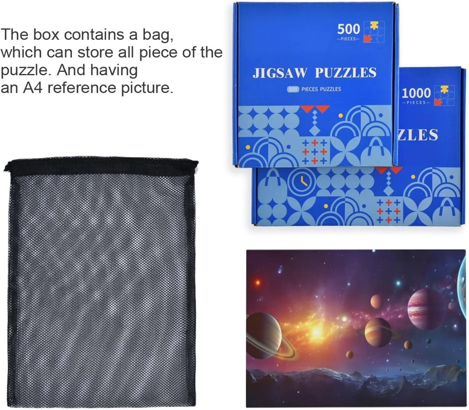 Pieces Toy Games Educational Gift Home deplete factor Decor for Adults Kids S0400799 Space Galaxy Solar System NASA Jigsaw Puzzles 500 