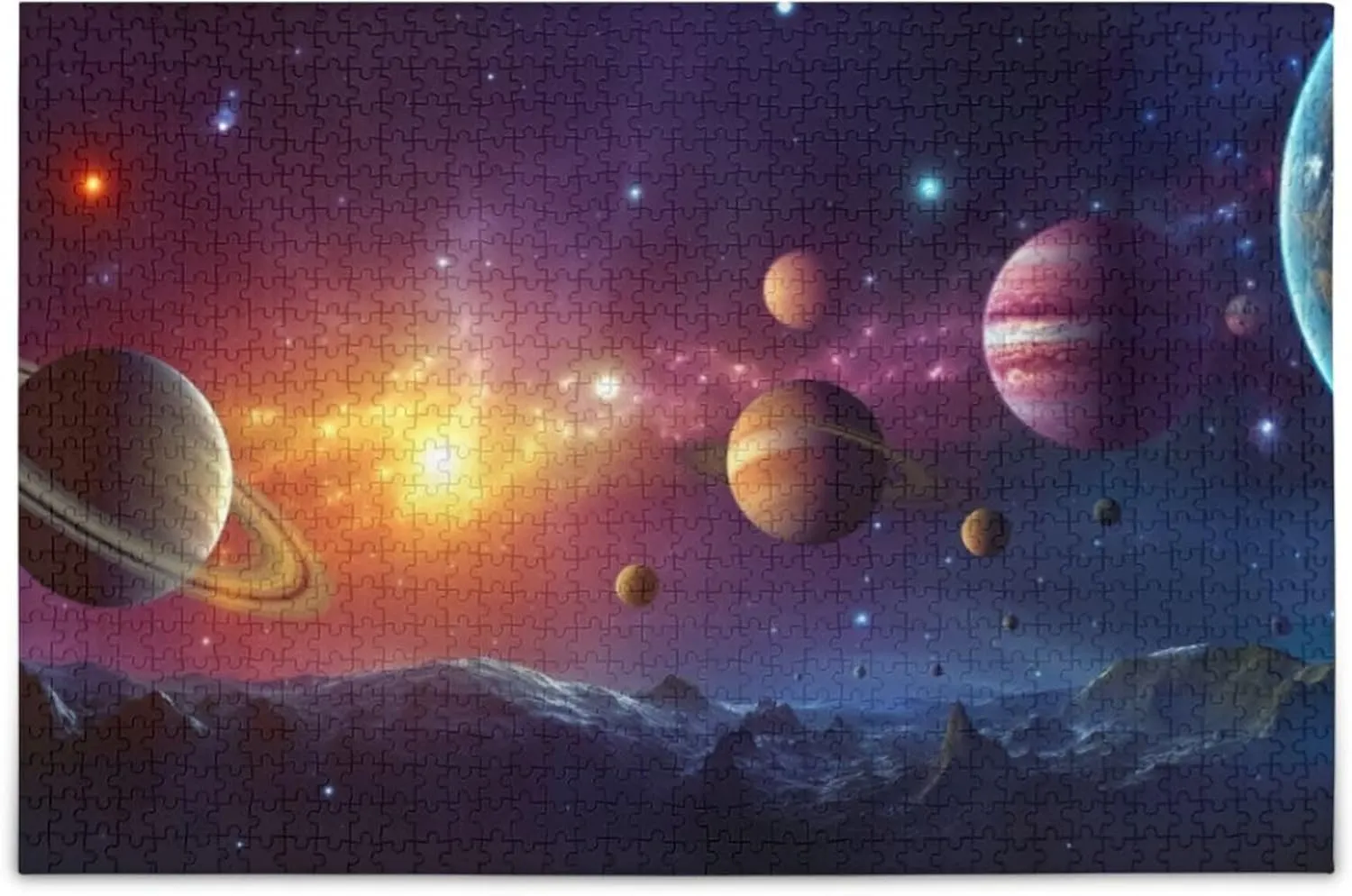 Pieces Toy Games Educational Gift Home deplete factor Decor for Adults Kids S0400799 Space Galaxy Solar System NASA Jigsaw Puzzles 500 