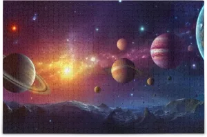 Pieces Toy Games Educational Gift Home deplete factor Decor for Adults Kids S0400799 Space Galaxy Solar System NASA Jigsaw Puzzles 500 