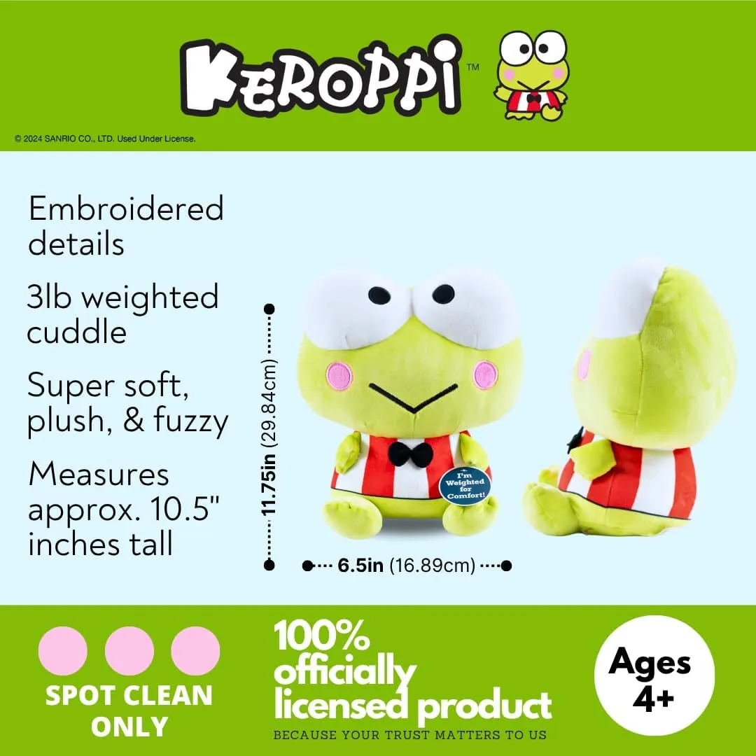 Pillow Buddy$ Comfort lens overlap Pillow$ (Officially Licensed Product) Franco Calm Keroppi Bedding Super Soft Calming 3Lb Weighted Cuddle 