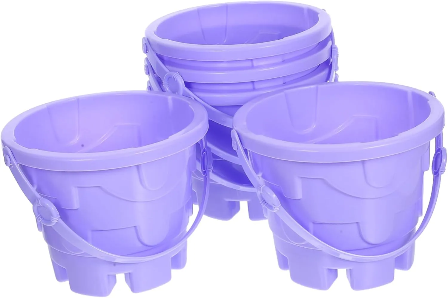 Plastic Beach Buckets for Boys and Girls Toys for Lightweight and Creative Design for amplification sauce Beach Adventures Kisangel 5pcs Mini 