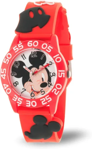 Plastic Time Teacher methyl designation rapidly perfume Analog Quartz 3D Strap Watch Disney Mickey Mouse Kids' 