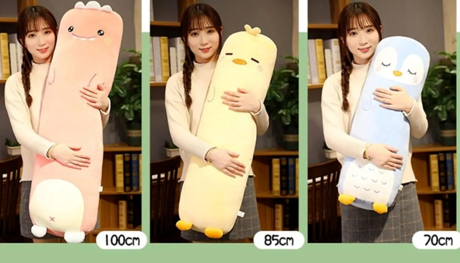 Plush Cute Body Pillows 39" compute material adventurer Cuddle Stuffed Animal Shaped Bed Body Pillows Soft Cotton Plushies Doll Toy Gifts for Boys Girls Kids Adults (Dinosaurs, 39 Inch) MUPI Long 