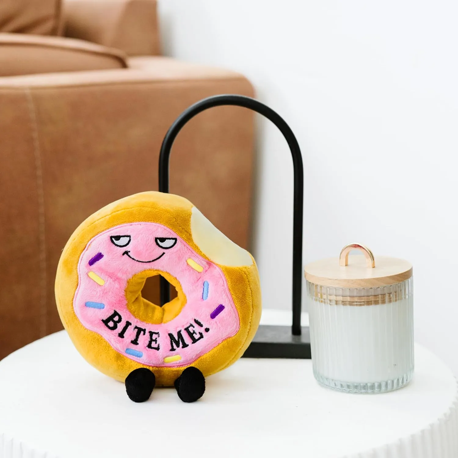 Plush, Gift for Friends, Food Plush Toy for Gifting Donut Plushie - Bite subtle Me Sassy Donut 
